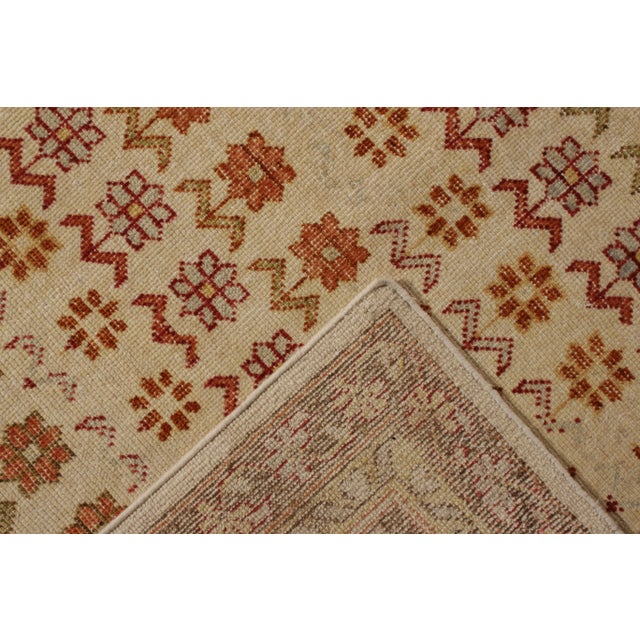 Textile Rug & Kilim’s Oversized Daisy Rug in Cream and Orange, 12x18 For Sale - Image 7 of 8