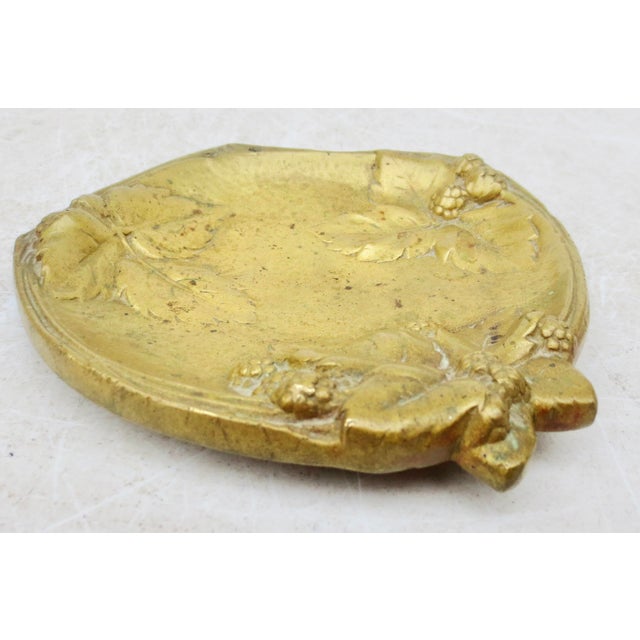 1930s Art Nouveau Bronze Strawberry Pin Tray For Sale - Image 5 of 6