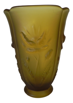 Vintage Pressed Glass Inwald Vase, 1960s