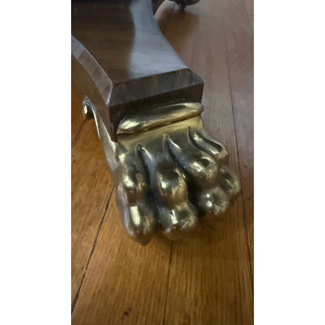 Maitland Smith Round Tooled Leather Dining Table For Sale In Boston - Image 6 of 12