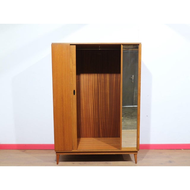 Mid Century Modern Vintage Teak Armoire Wardrobe by Austinsuite Danish Style For Sale - Image 4 of 12