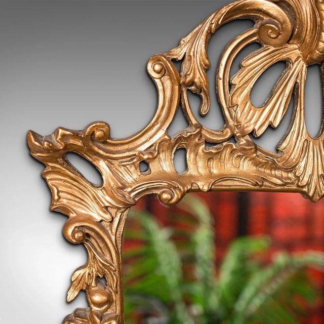 1960s 1960s Renaissance Revival Tall Vintage Wall Mirror, English, Gilt, Decorative For Sale - Image 5 of 11