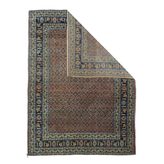 Traditional Antique Tabriz Rug 4'8'' x 6'3'' For Sale - Image 3 of 8