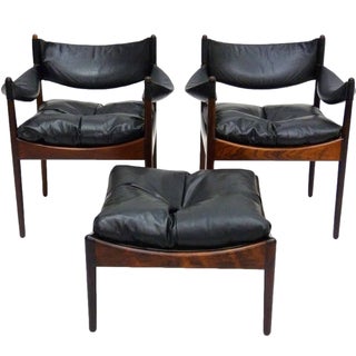 Kristian Vedel "Modus" Chairs & Ottoman - Set of 3 For Sale
