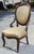 Chair in Walnut with Armrests in Walnut, 1800s For Sale - Image 3 of 10