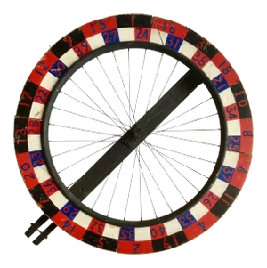 1940s Americana Folk Art Carnival Game Wheel -