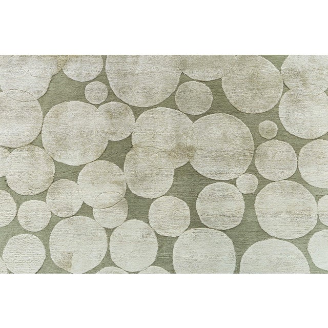 Doris Leslie Blau Collection Modern Bubble Design Rug by Alan Wanzanberg For Sale - Image 4 of 9