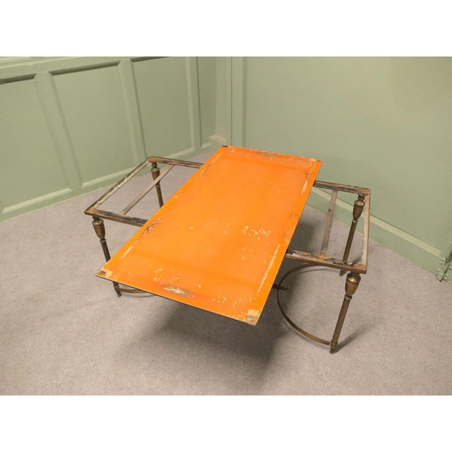 Gold Vintage French Coffee Table from Maison Jansen, 1950 For Sale - Image 8 of 9