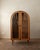 A vintage german arched display cabinet in teak veneer and clear glass, made by brinkmann in germany and estimated to date...