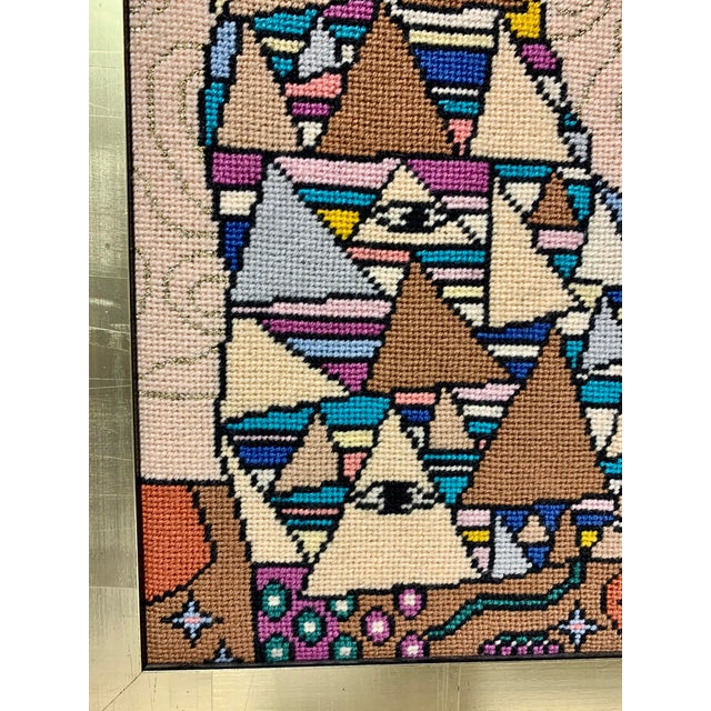 1980s Gustav Klimt Needlepoint Framed Wall Textile Art Chairish
