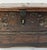 Brown Antique Primitive Wood Strong Box With Metal Accents For Sale - Image 8 of 9