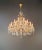 Antique Art Nouveau Maria Theresa Crystal Chandelier Drop Chandelier Brass Glass For Sale - Image 4 of 11