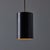 Louis Poulsen 1960s Model 16513 Black Metal Cylindrical Pendants by Eila and John Meiling for Louis Poulsen For Sale - Image 4 of 13