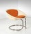Small fiberglass armchair is an original design work realized in the 1970s. Original metal, fabric and fiberglass. Made in...