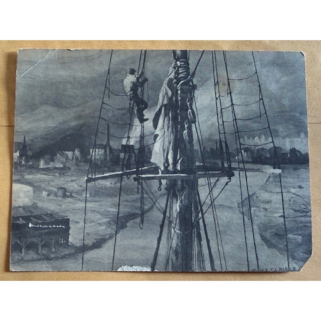 Framed Nautical Lithographs by John A. Nobel - Pair of 2 For Sale In New York - Image 6 of 11