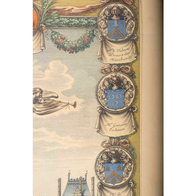 Jean Frosne Hôtel De Ville De Paris Engraving, Louvre Chalcographie, Framed For Sale - Image 11 of 12