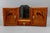 French Art Deco Pine Wood Wall Cabinet with Bird Marquetry & Mirror, 1930s For Sale - Image 4 of 18