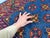 Blue Tribal Oriental Wool Runner Rug With Geometric Medallions, 2'7" X 6'8" For Sale - Image 12 of 15