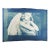 Late 20th Century Blue Cyanotype Monteverde Angel Sculpture Photograph For Sale