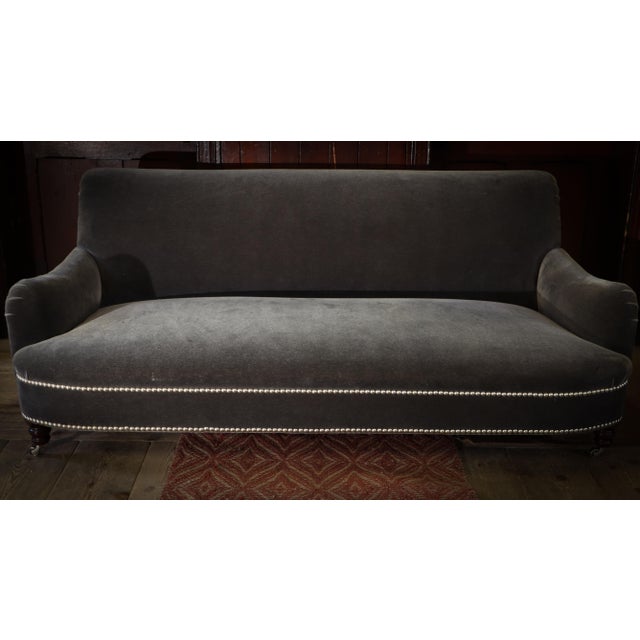 Jules 2-Seater Sofa with Grey Mohair Upholstery from George Smith, 2010s For Sale - Image 11 of 18