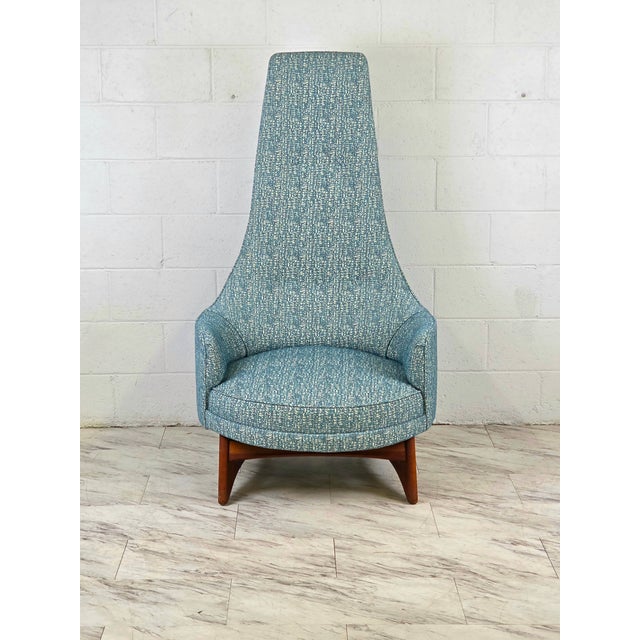 Mid-Century Modern 1960s Mid Century High Back King Chair Attributed to Adrian Pearsall For Sale - Image 3 of 11
