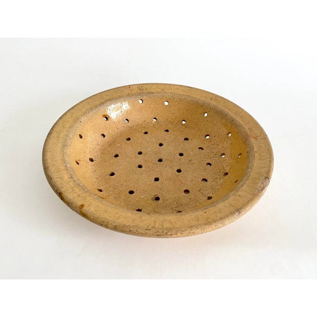 Early 20th Century Antique French Terracotta Fruit Strainer For Sale - Image 5 of 8