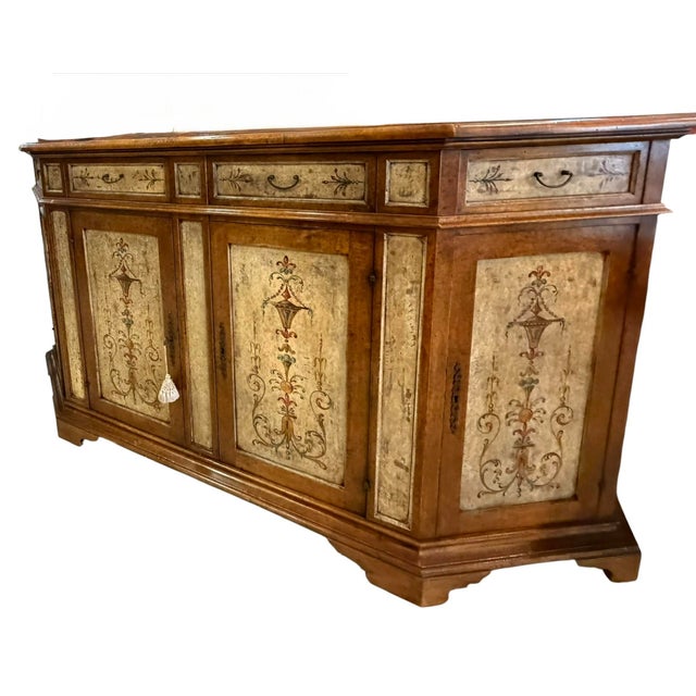 Minton-Spidell Venetian Style Painted Credenza Sideboard Buffet For Sale In Los Angeles - Image 6 of 8