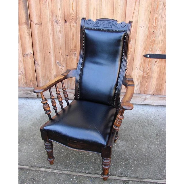 19th Century Oak Armchair For Sale - Image 13 of 14