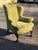 Antique Library Armchair with Fine Carved Mahogany Legs For Sale - Image 5 of 8
