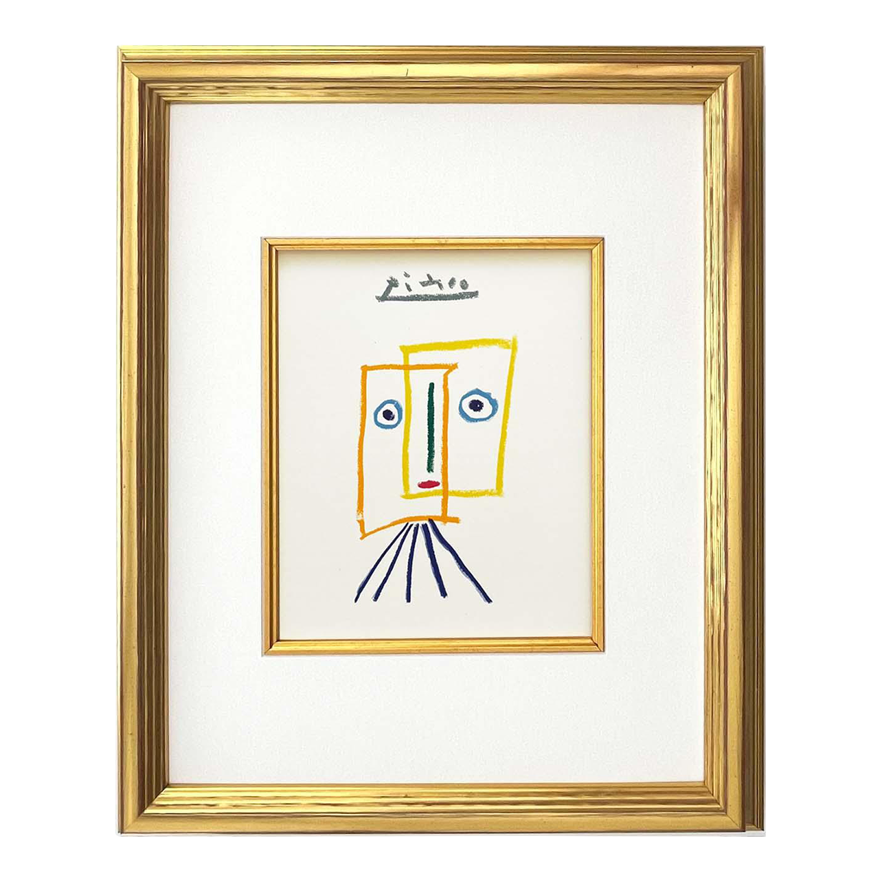 Emi picasso　804040 1960s Picasso Lithograph 151 the Muse and the River Framed | Chairish