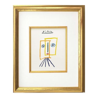 1960s Picasso Lithograph 151 the Muse and the River Framed For Sale