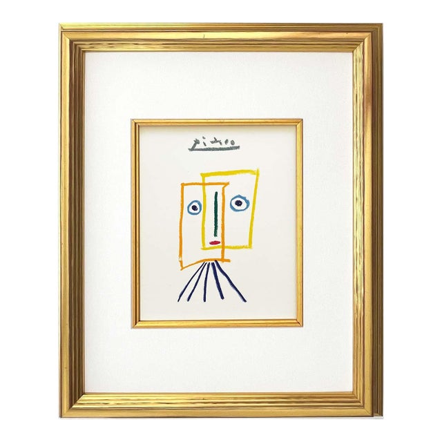 1960s Picasso Lithograph 151 the Muse and the River Framed For Sale