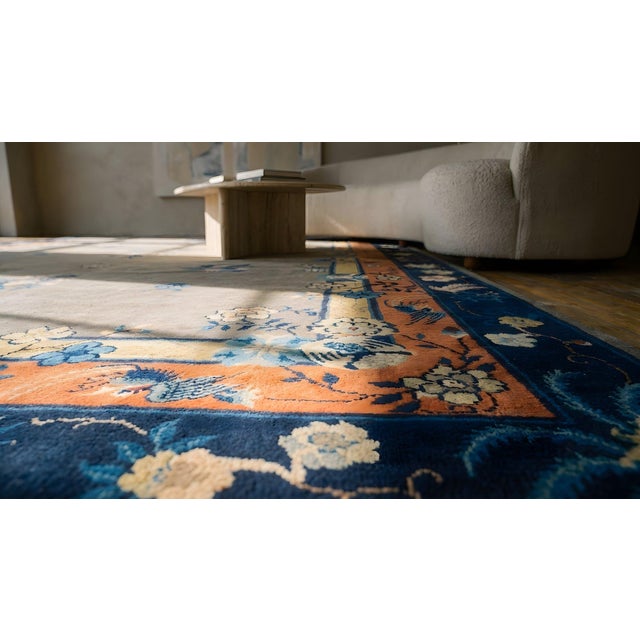 Antique Chinese Peking Rug For Sale - Image 11 of 12