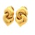 1980s Bulgari Puffy Gancio Link 18k Yellow Gold Earrings, Pair For Sale - Image 10 of 11