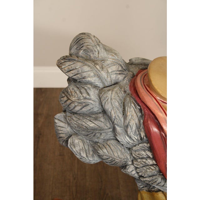 1990s Vintage Polychrome Painted Carousel Ostrich For Sale - Image 5 of 12