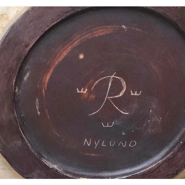 Cream Large Floor Vase by Gunnar Nylud For Sale - Image 8 of 8