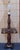 Mid Century Antiqued Pine Floor Lamp With Brass Accents For Sale - Image 4 of 11