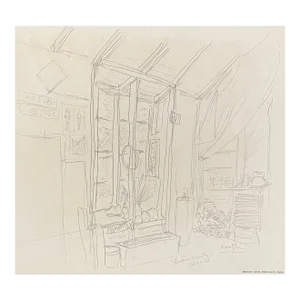 1966 Neil Meitzler Studio Drawing