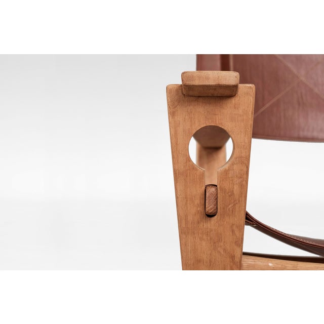 Keyhole GE-673 Rocking Chair by Hans J. Wegner for Getama, 1960s For Sale - Image 6 of 8
