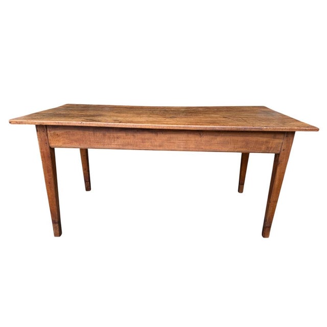 Late 19th Century Louis Philippe Farmhouse Table in Cherry Wood, 1880 For Sale - Image 5 of 18