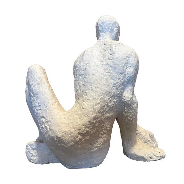 Abstract 1970s Figural Male Ceramic Sculpture For Sale - Image 3 of 8