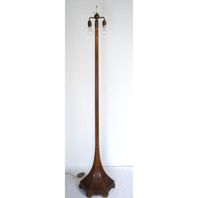 Brown Floor Lamp by Josef Hoffmann for Wiener Werkstätte, 1890s For Sale - Image 8 of 11