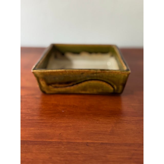 Vintage Japanese Studio Pottery Wild Boar Dish For Sale - Image 10 of 11