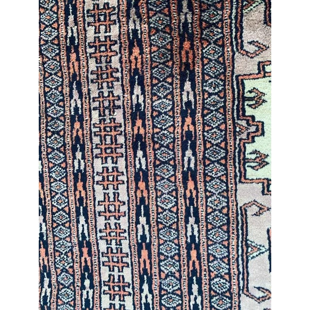 Rustic Vintage Rustic Wool Pakistani Rug, 1980s For Sale - Image 3 of 12