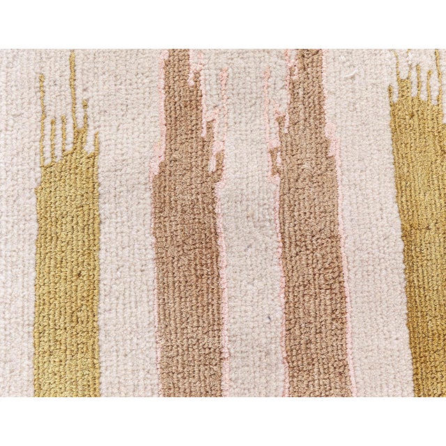 Textile Contemporary Tribal Ikat Medallion Cream Runner "Nomade" by Doris Leslie Blau For Sale - Image 7 of 7