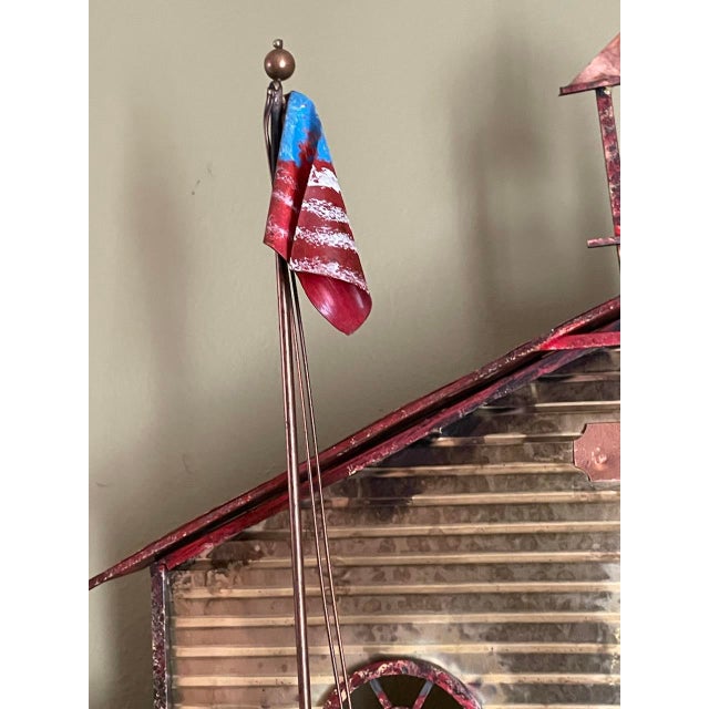 1970s C Jere' School House Metal Artwork For Sale - Image 10 of 12