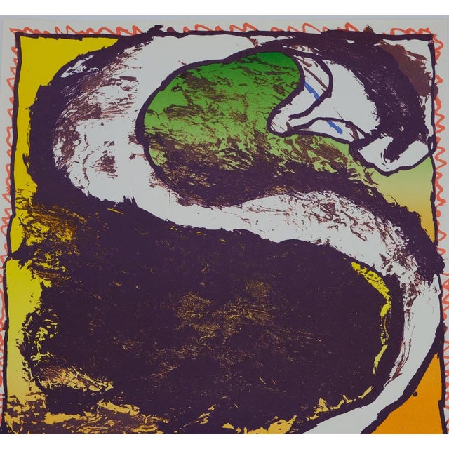Modern Pierre Alechinsky, Exposition 1981, Lithograph For Sale - Image 3 of 8