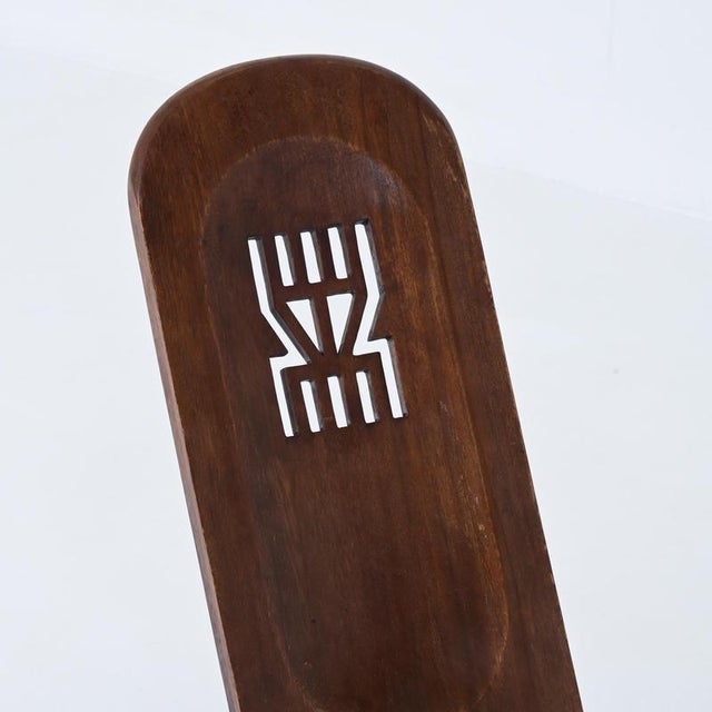 Rustic Wooden African Chair, 1970s For Sale - Image 15 of 18