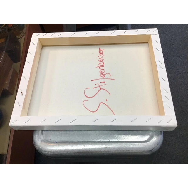 Contemporary “AS030121" Contemporary Abstract Mixed-Media Painting For Sale - Image 3 of 4