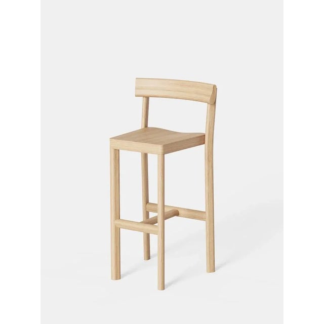 Set of 6 Galta 75 Oak Counter Chairs by Kann Design Dimensions: D 50 x W 43 x H 101.5 cm. Materials: Natural oak....